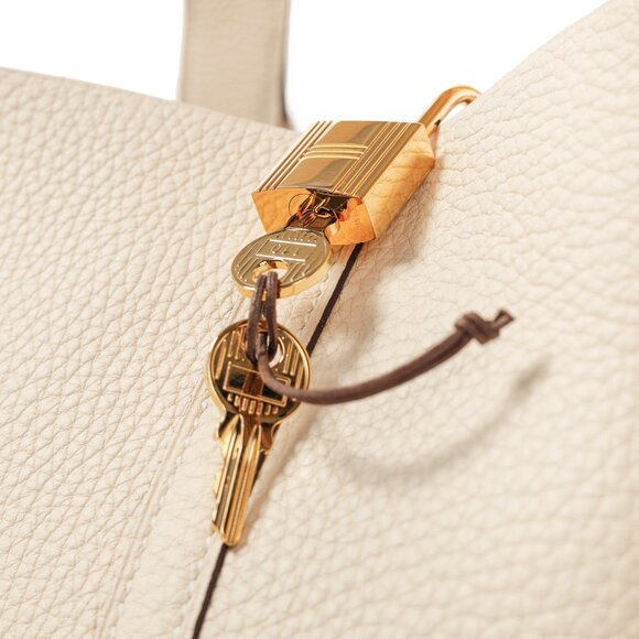 Hermes Picotin Lock 22 Nata Taurillon Clemence Leather Tote - Picture 9 of 13